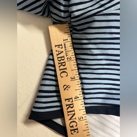 HANG TEN MENS SWIM TRUNKS. SIZE LARGE.
LIGHT AND DARK BLUE STRIPES. - Picture 8 of 12